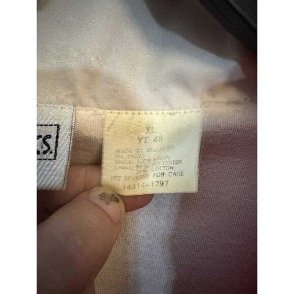 Vintage Men’s ASICS Full Zip Red White Windbreaker Jacket XL - Picture 4 of 10